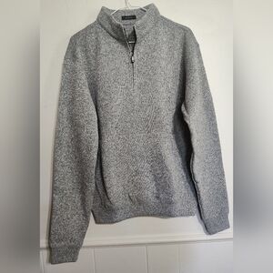 Turtleson Men's Grey Quarter-Zip Sweater